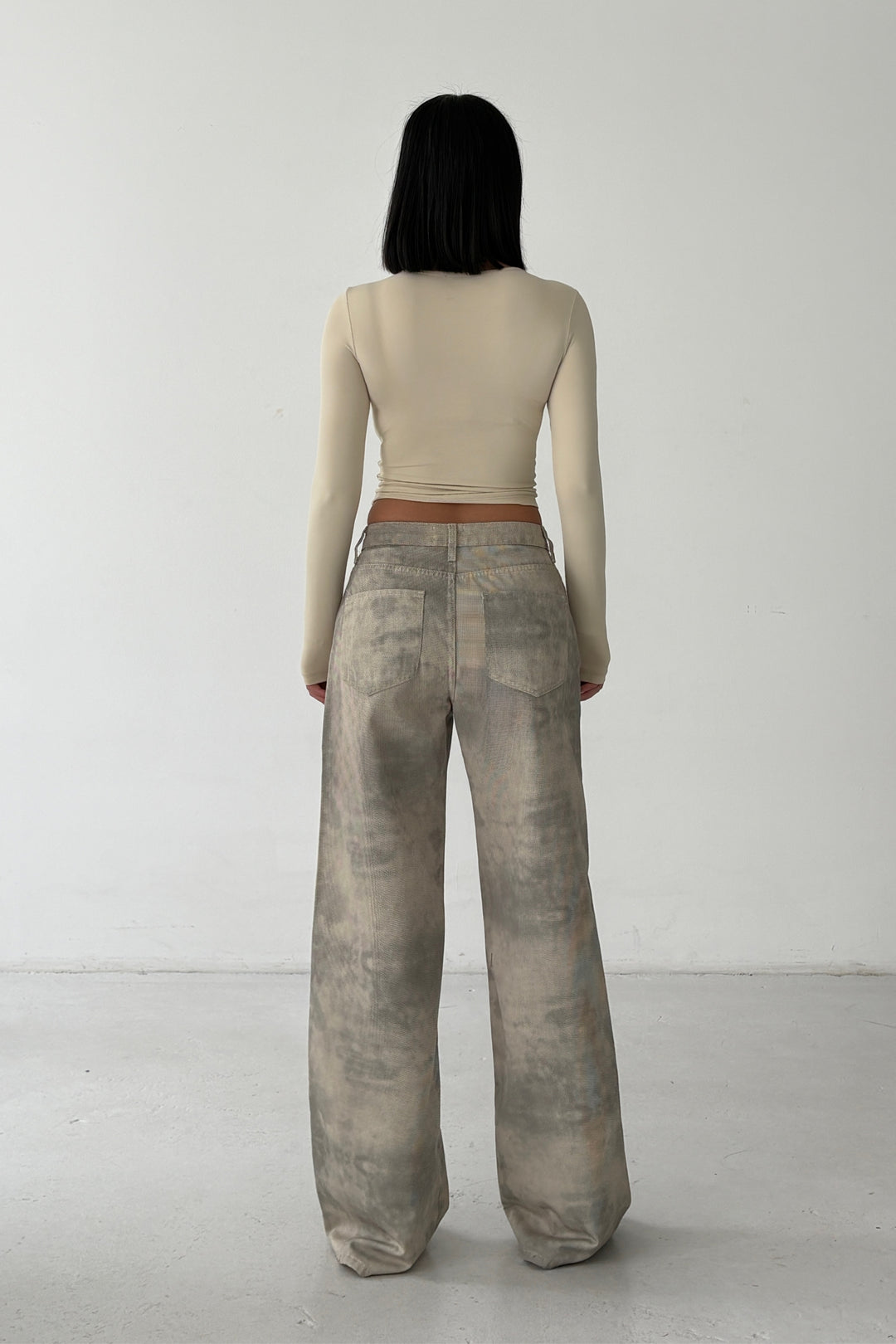 Routines Camouflage Mid-waist Jeans 5544