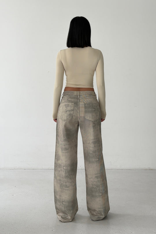 Routines Camouflage Mid-waist Jeans 5544