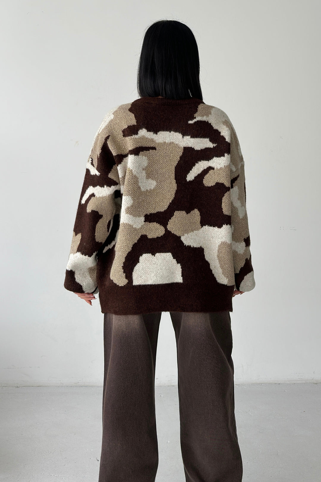 Routines Camouflage Oversized Knit 0155 Knit Routines Fashion