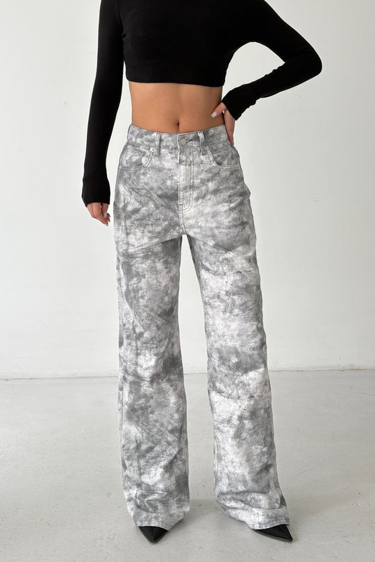 Routines Camouflage Print Straight Jeans 5568