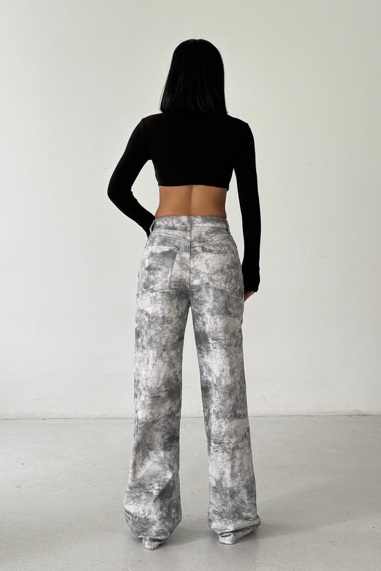 Routines Camouflage Print Straight Jeans 5568