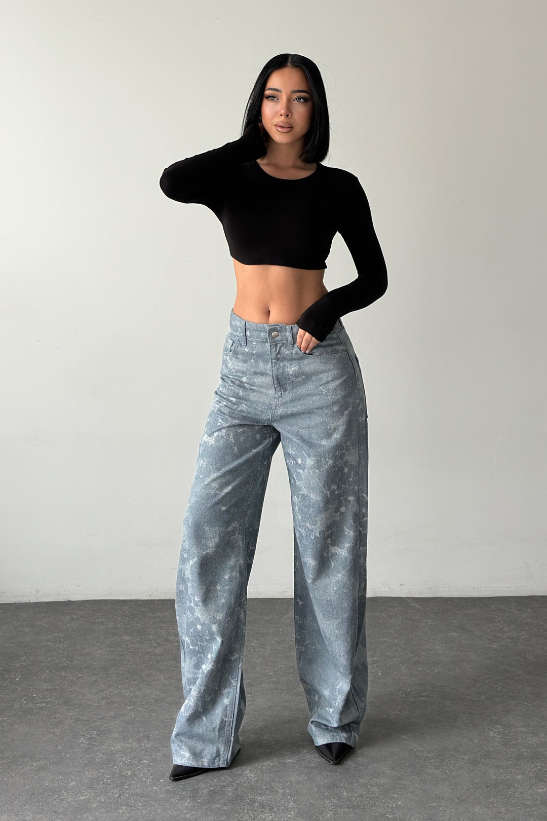 Routines Camouflage Straight Jeans 890129