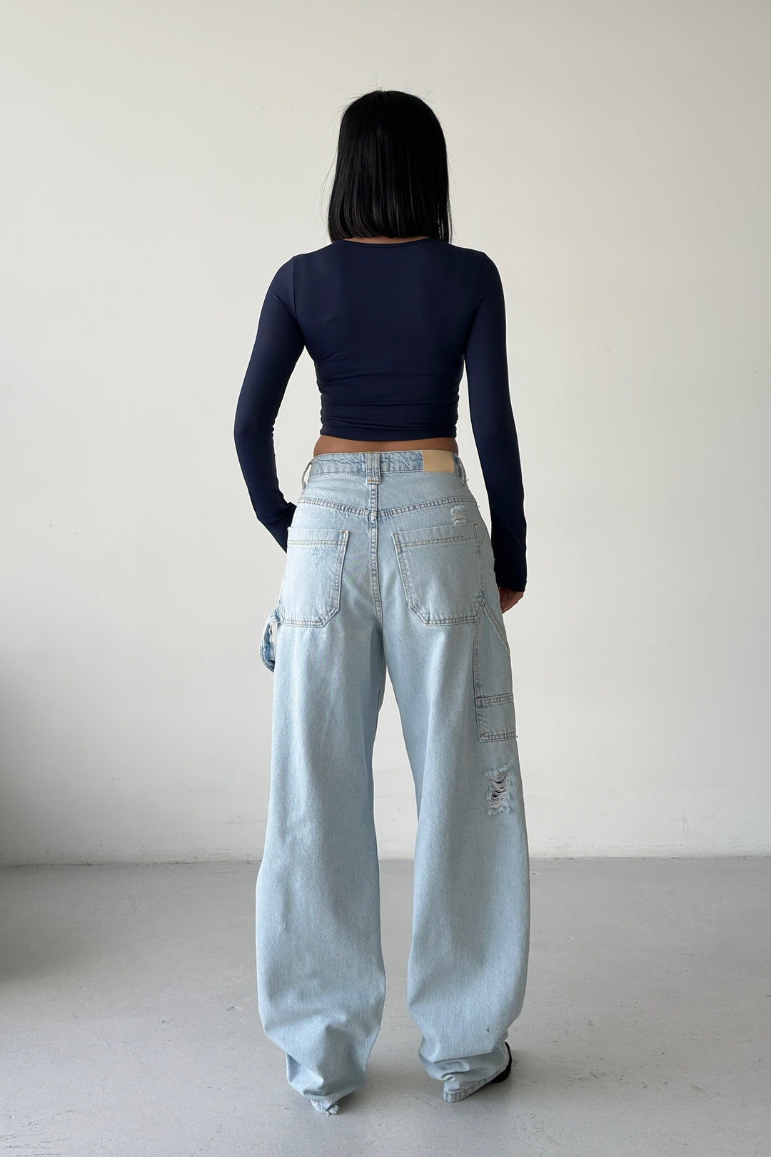 Routines Carpenter Ripped Jeans - Light Blue 1361-3