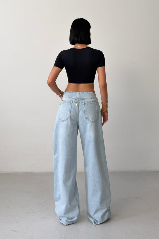 Routines Chain Detail Ripped Jeans 1539-1