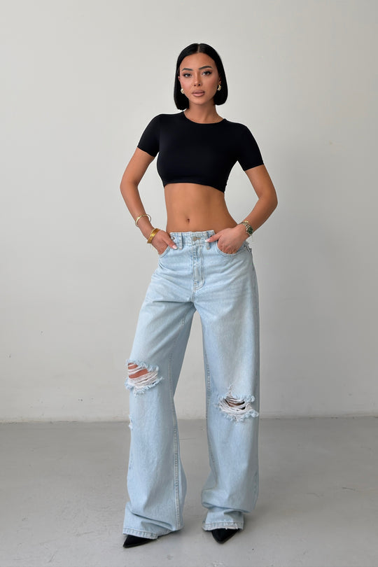 Routines Chain Detail Ripped Jeans 1539-1