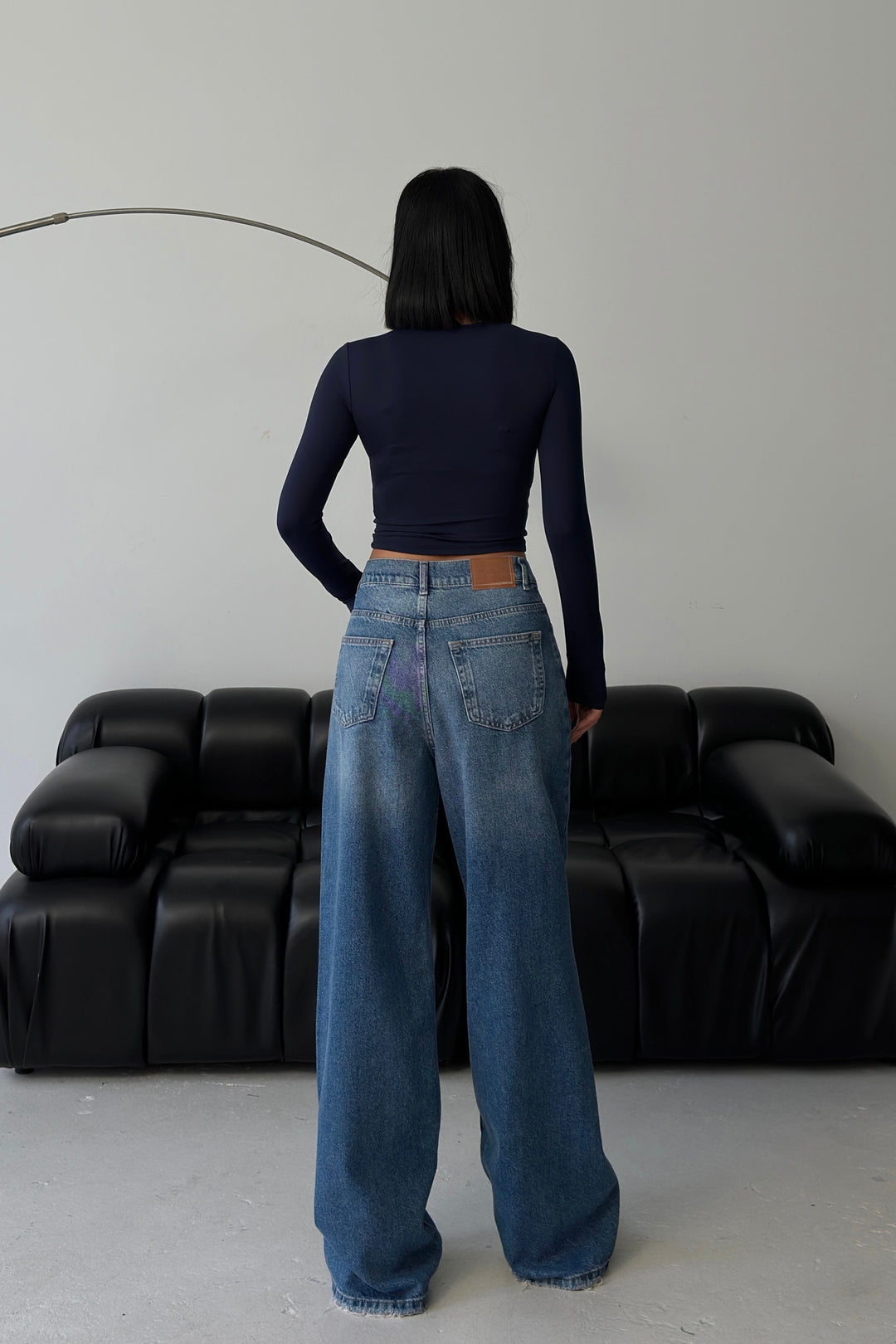 Routines Cross Button Jeans - Dark Blue 3608 - ROUTINES