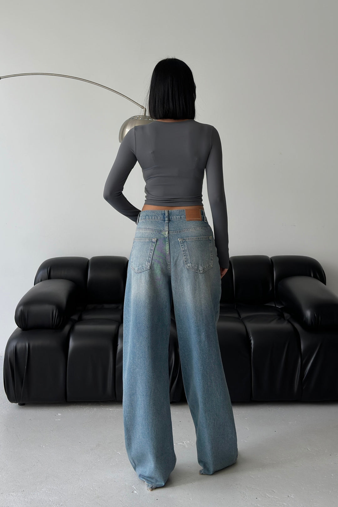 Routines Cross Button Jeans - Vintage Blue 3608 - ROUTINES