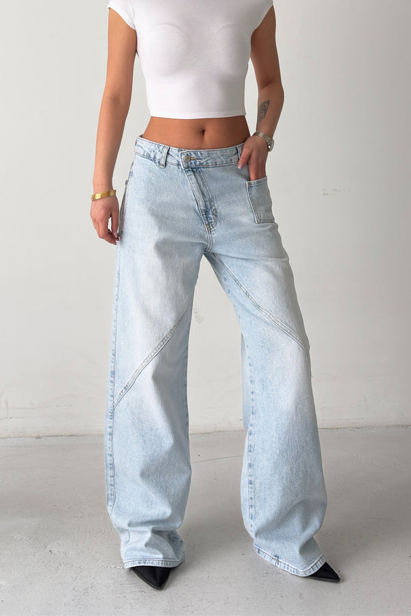 Routines Cross Button Seam Detail Jeans 4871 Jeans Routines Fashion