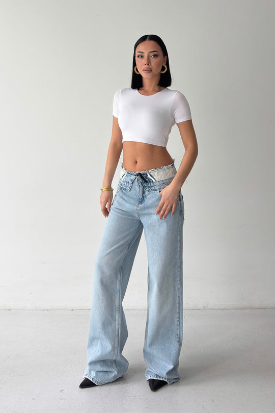 Routines Cut Folded Waist Jeans 2582 - ROUTINES