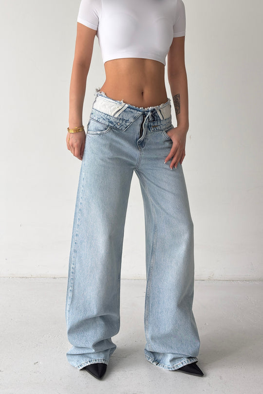 Routines Cut Folded Waist Jeans 2582 - ROUTINES