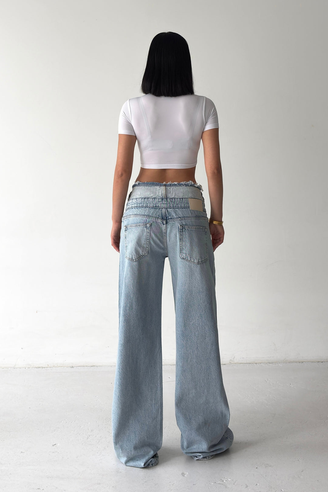Routines Cut Folded Waist Jeans 2582 - ROUTINES