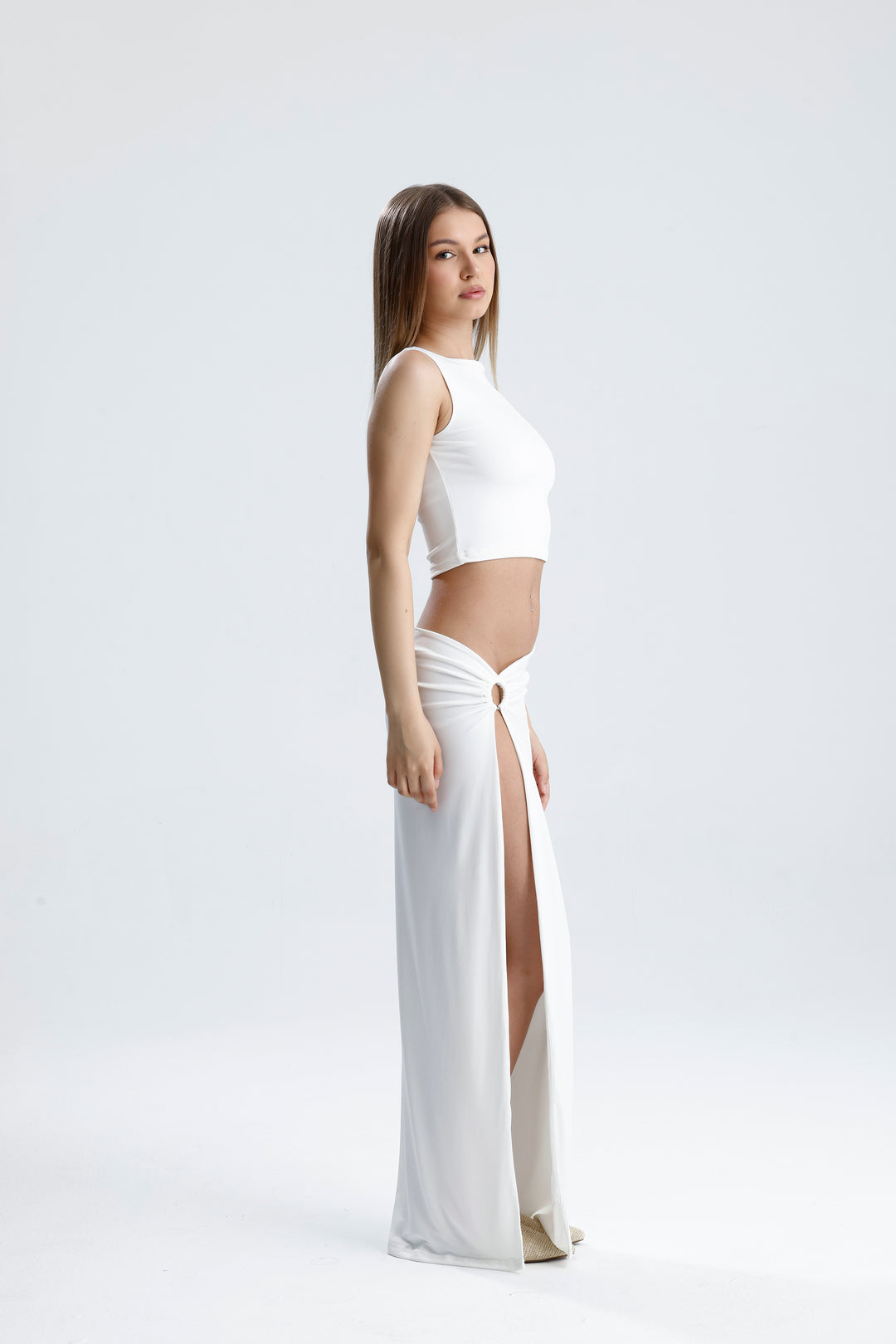 Routines Cutout Two Piece Skirt Set - White 1565 - ROUTINES