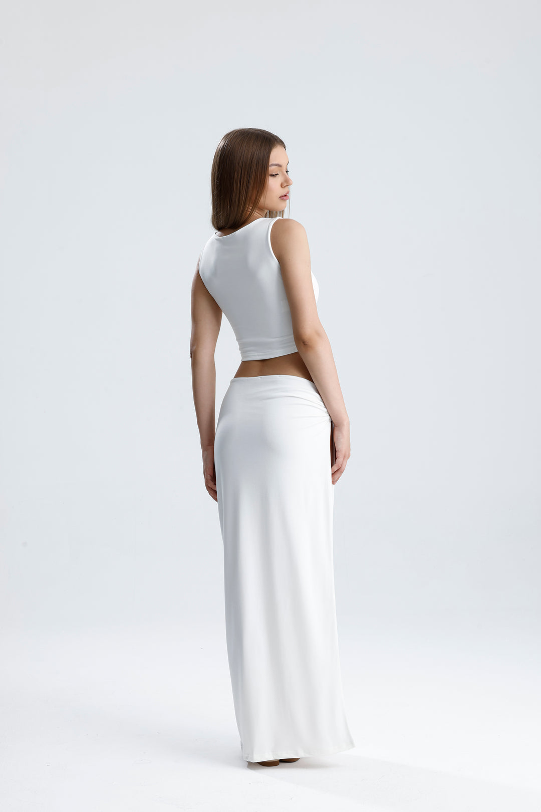 Routines Cutout Two Piece Skirt Set - White 1565 - ROUTINES