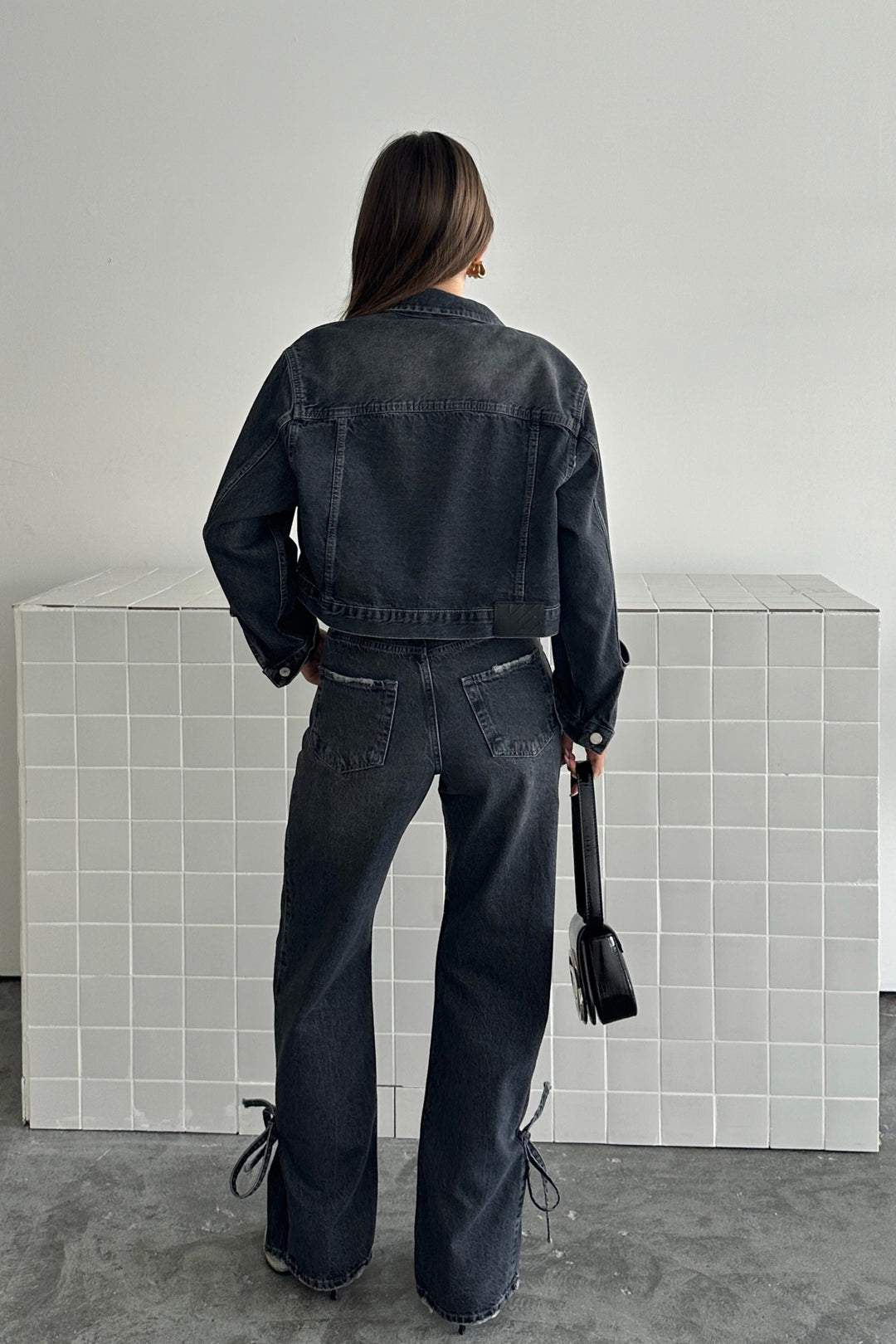 Routines Denim Jacket - Washed Black D230 Jacket Routines Fashion