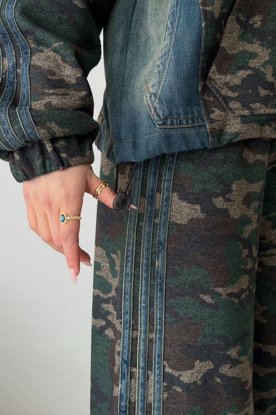 Routines Denim Striped Camouflage Tracksuit 1746 Set Routines Fashion