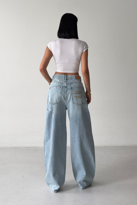 Routines Detailed Ripped Baggy Jeans 4225 - ROUTINES
