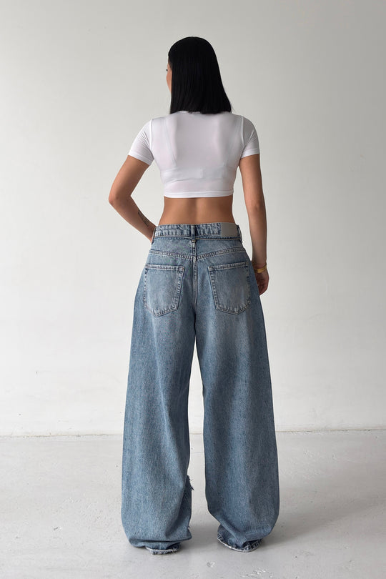Routines Distressed All over Baggy Jeans 2654-1 - ROUTINES