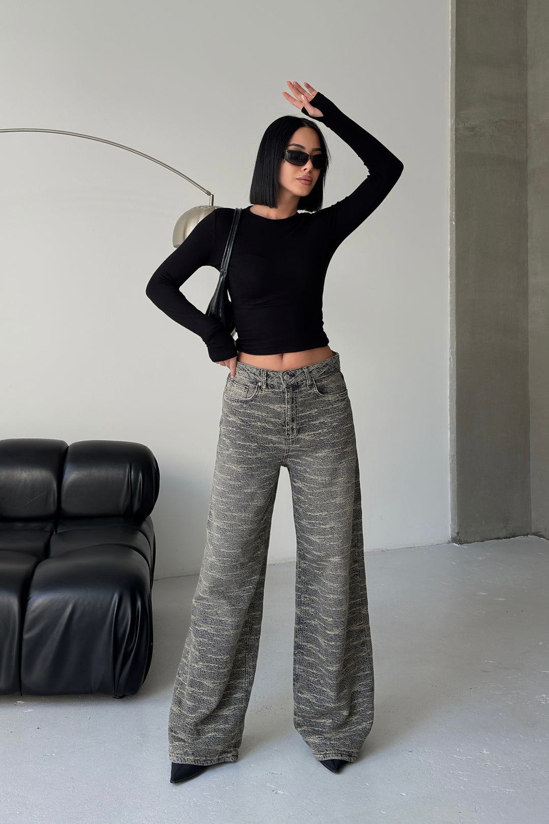 Routines Distressed Baggy Jeans - Grey 4516 - ROUTINES