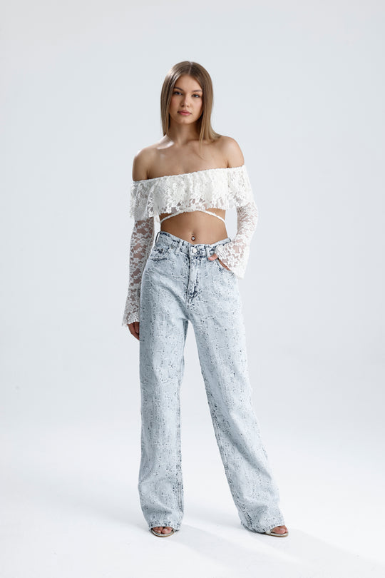 Routines Distressed Straight Leg Jeans 2574 - ROUTINES