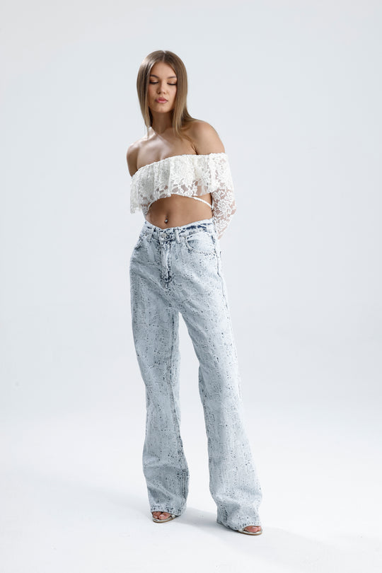 Routines Distressed Straight Leg Jeans 2574 - ROUTINES
