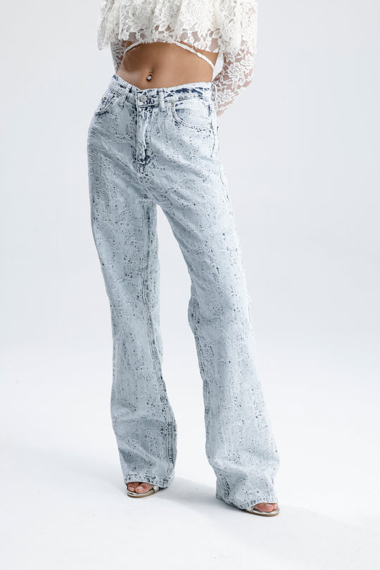 Routines Distressed Straight Leg Jeans 2574 - ROUTINES