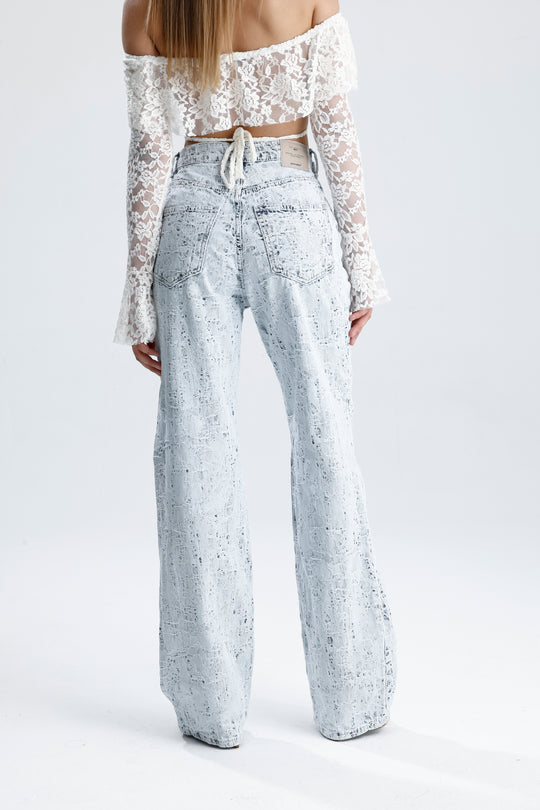 Routines Distressed Straight Leg Jeans 2574 - ROUTINES