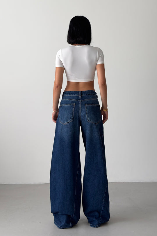 Routines Double Waist Detail Jeans - Blue 2013