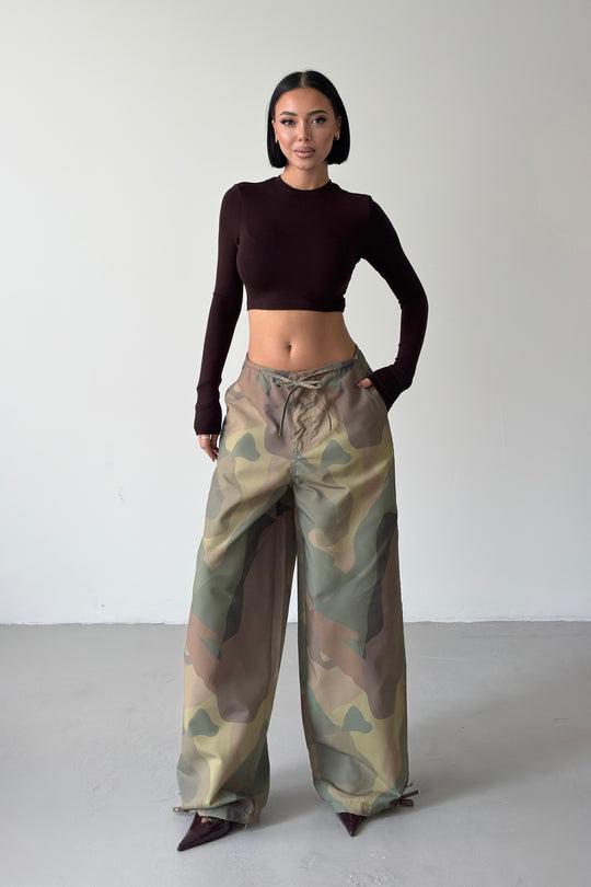 Routines Drawstring Camouflage Baggy Pants 19193