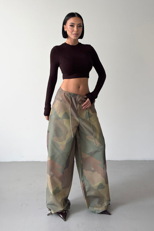 Routines Drawstring Camouflage Baggy Pants 19193