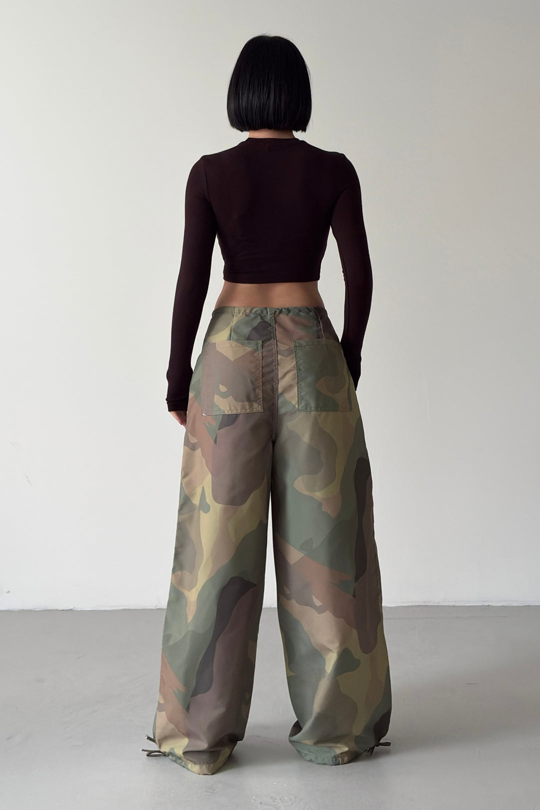 Routines Drawstring Camouflage Baggy Pants 19193