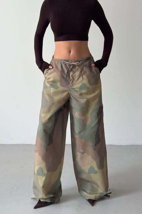 Routines Drawstring Camouflage Baggy Pants 19193