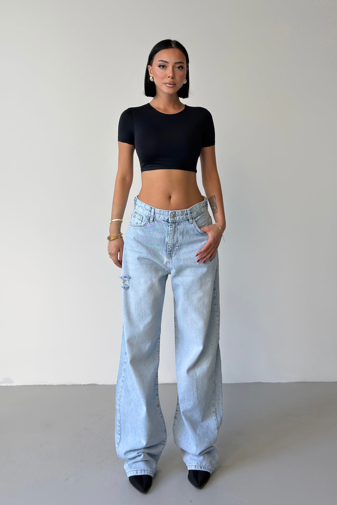 Routines Embroidery Back Ripped Jeans 5315 - ROUTINES