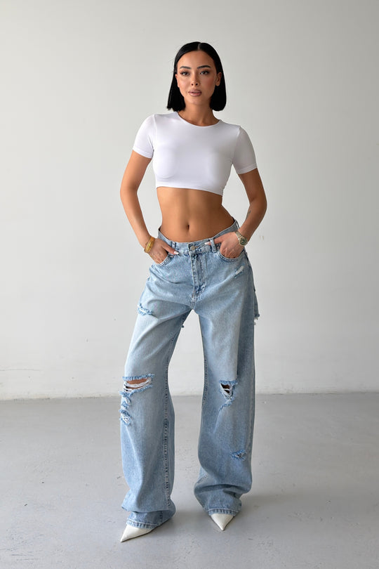 Routines Embroidery Detail Ripped Jeans 5118