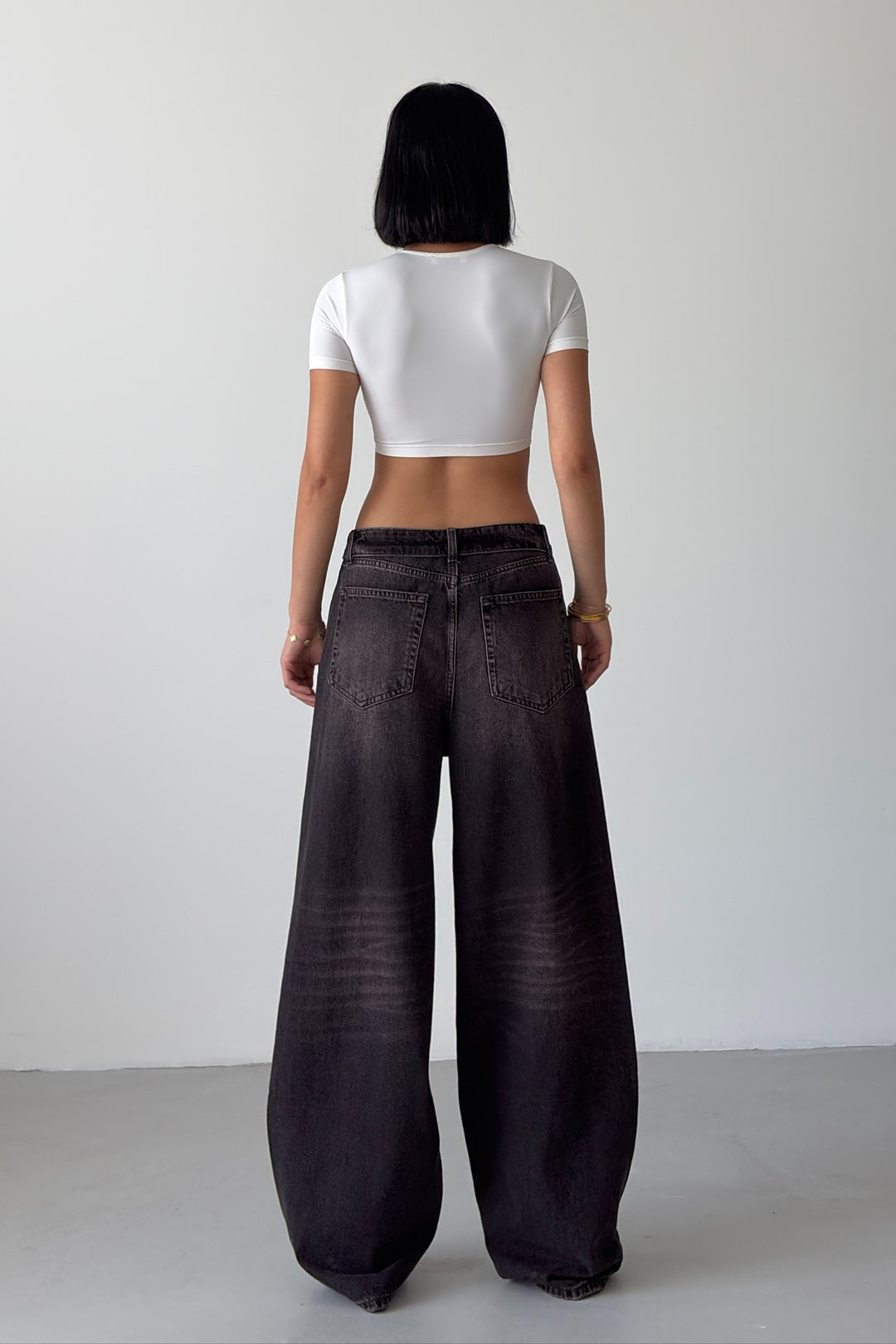 Routines Folded Waist Jeans - Vintage Brown 4545