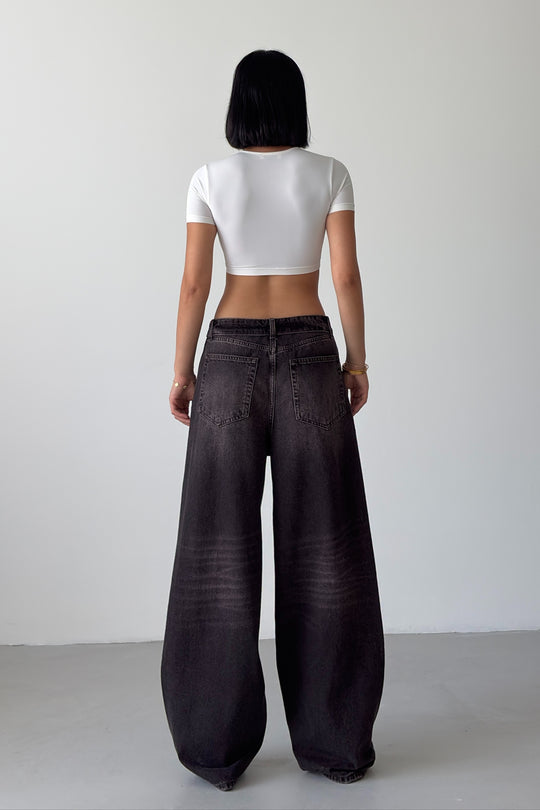 Routines Folded Waist Jeans - Vintage Brown 4545