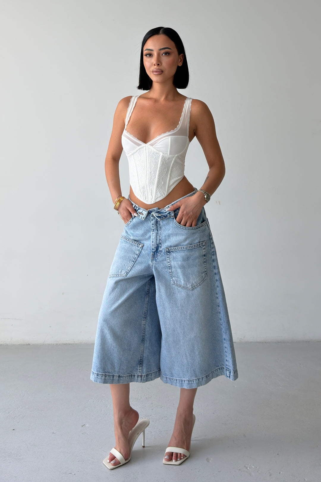 Routines Folded Waist Super Baggy Jorts 4877