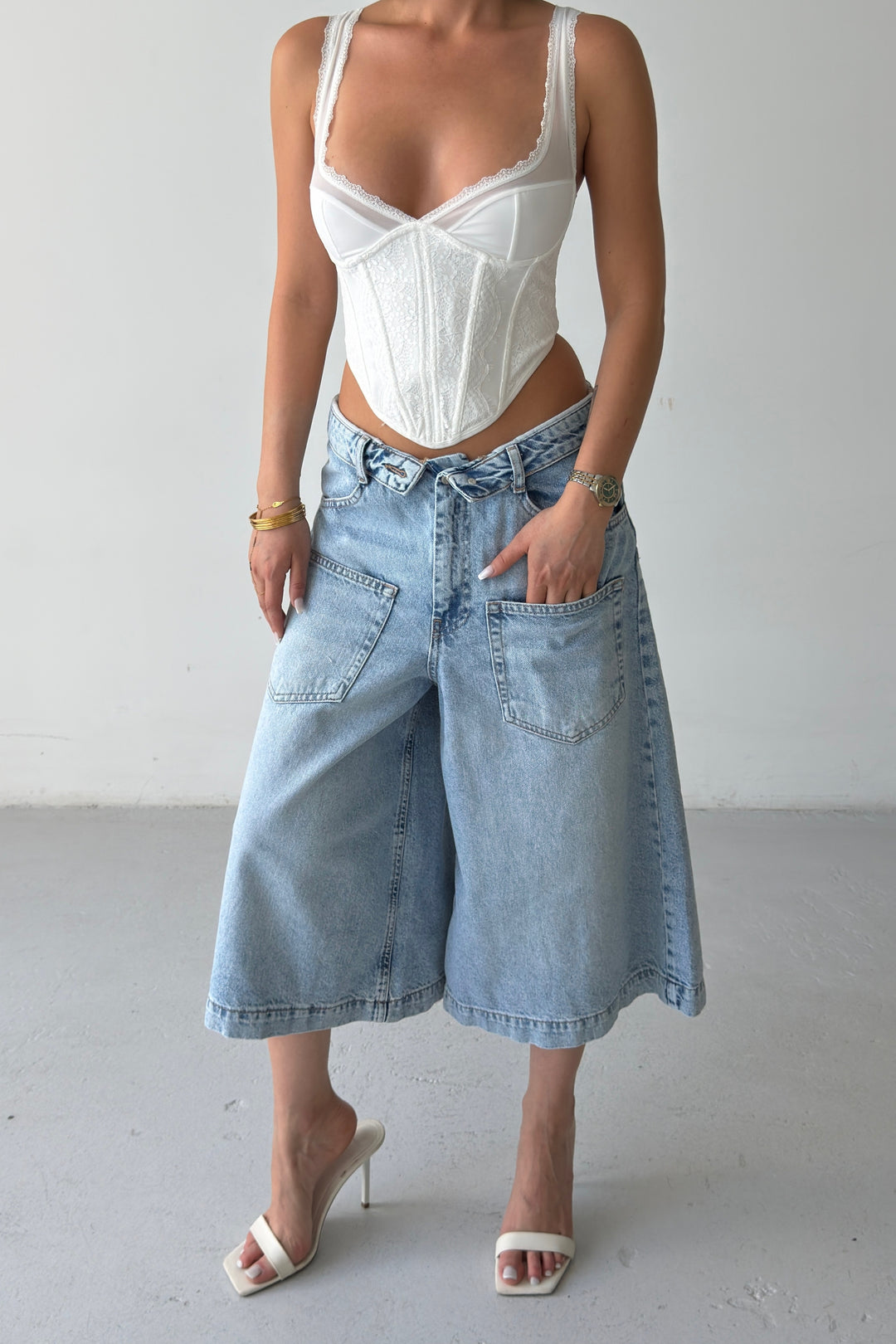 Routines Folded Waist Super Baggy Jorts 4877