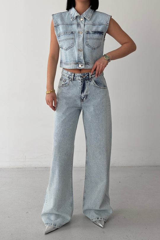 Routines Glitter Two Piece Denim Set 6067