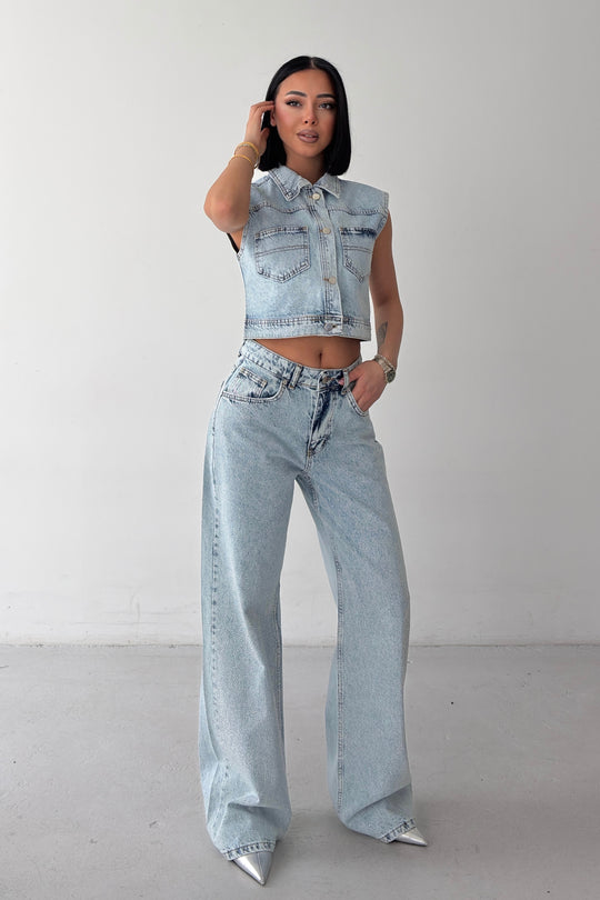 Routines Glitter Two Piece Denim Set 6067