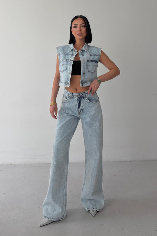 Routines Glitter Two Piece Denim Set 6067