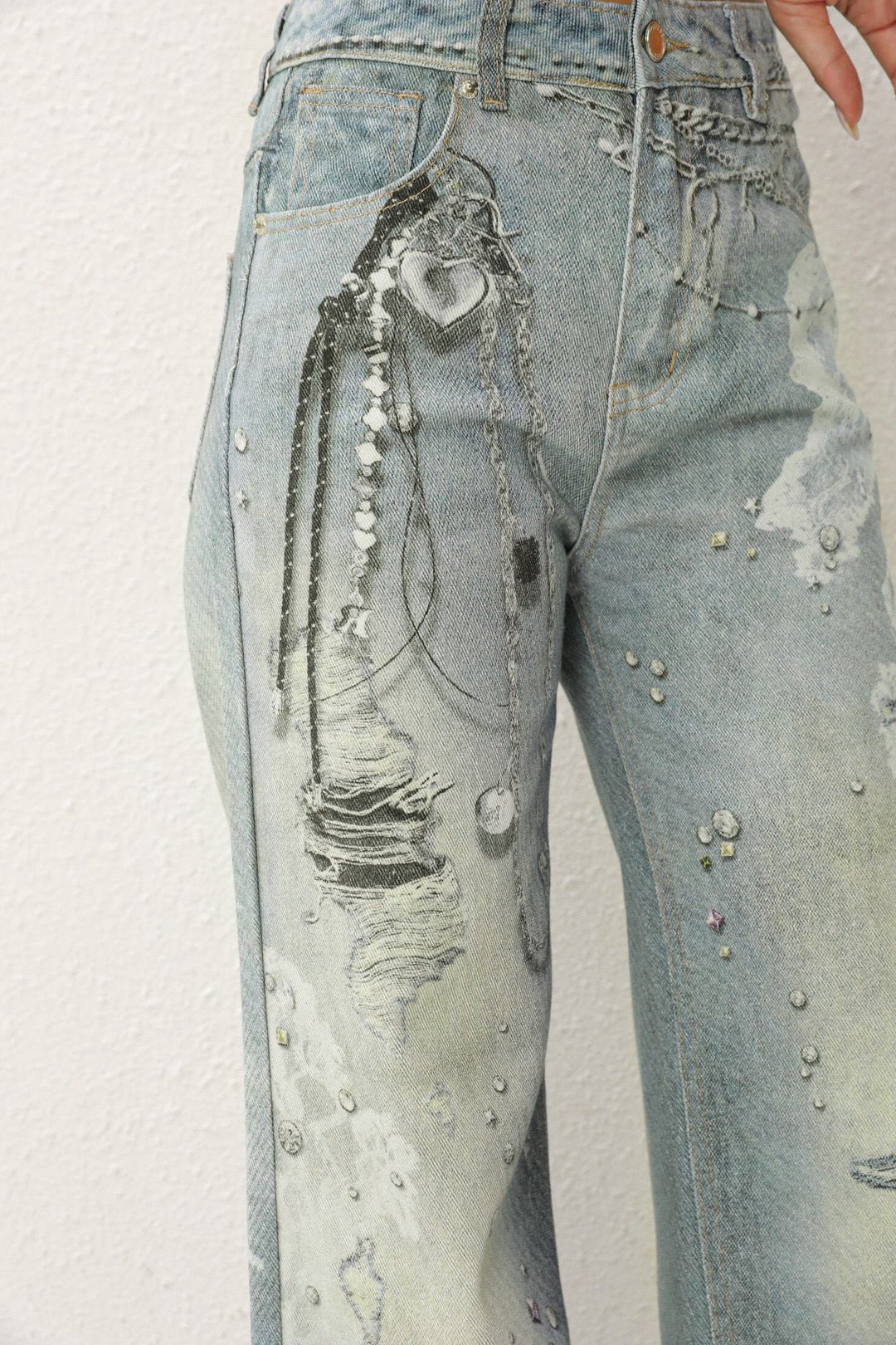 Routines Graffiti Straight Leg Jeans 3558 - ROUTINES