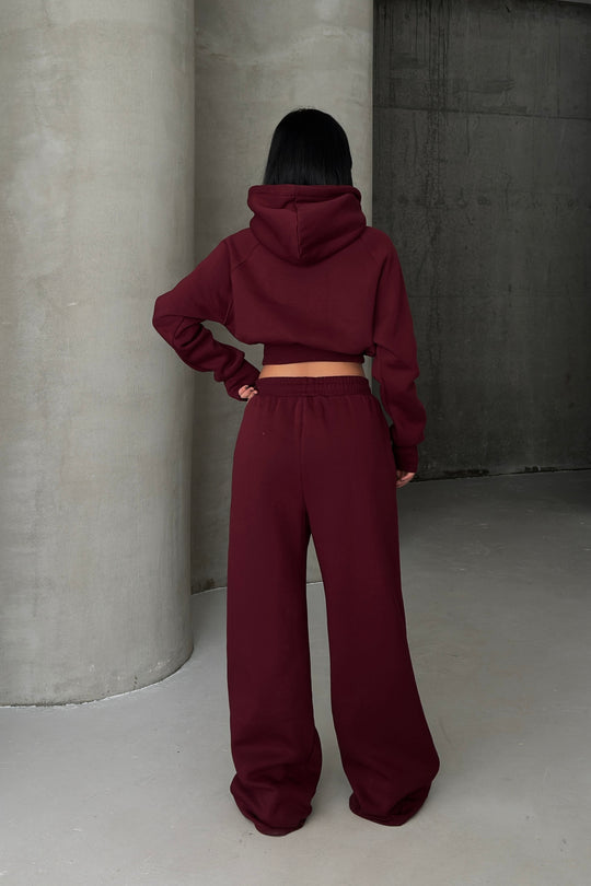 Routines Hooded Tracksuit - Burgundy 3948 - ROUTINES