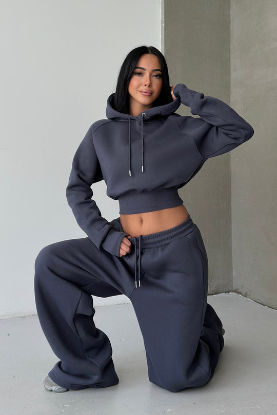 Routines Hooded Tracksuit - Charcoal 3704 - ROUTINES
