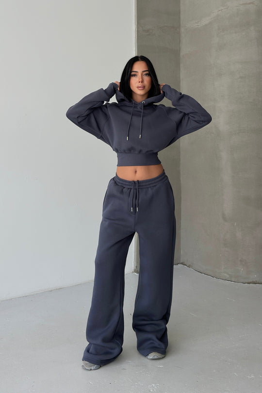 Routines Hooded Tracksuit - Charcoal 3704 - ROUTINES