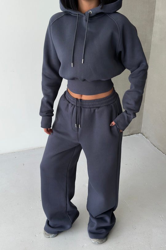 Routines Hooded Tracksuit - Charcoal 3704 - ROUTINES