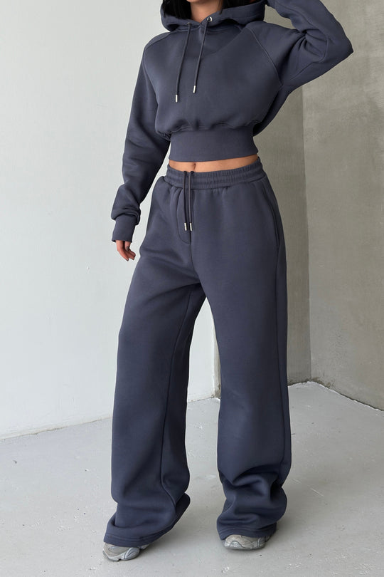 Routines Hooded Tracksuit - Charcoal 3704 - ROUTINES