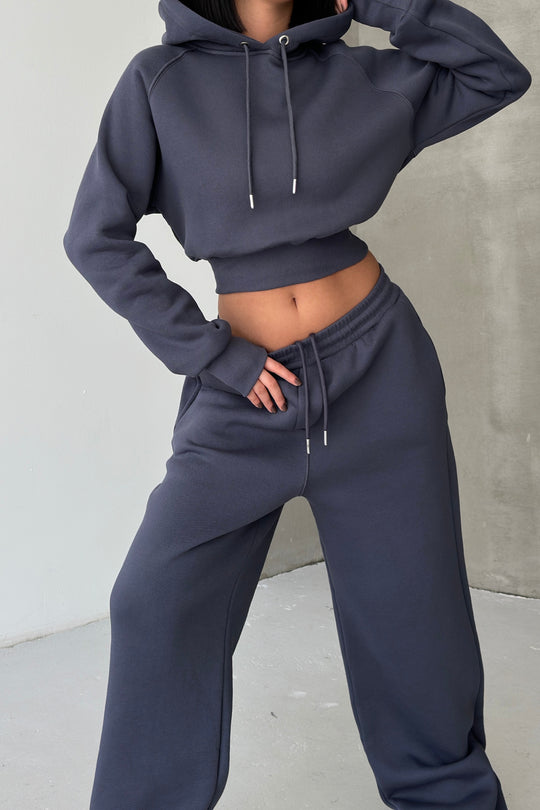Routines Hooded Tracksuit - Charcoal 3704 - ROUTINES