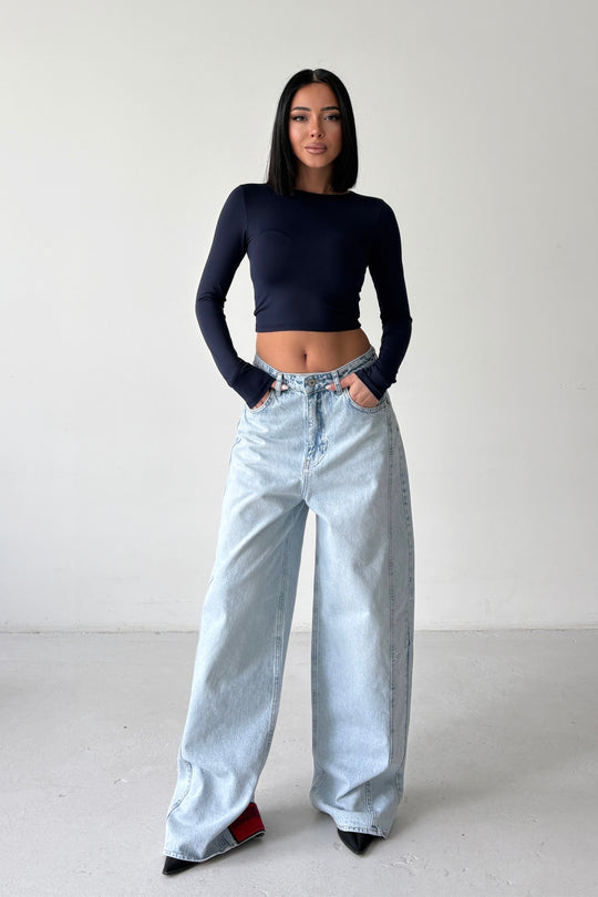 Routines ICONIC Detail Baggy Jeans - Light Blue 4670