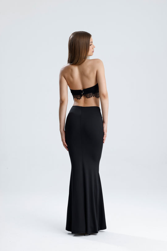 Routines Lace Two Piece Skirt Set - Black 2547 - ROUTINES