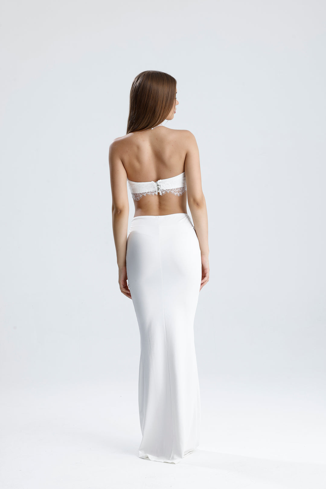 Routines Lace Two Piece Skirt Set - White 2542 - ROUTINES